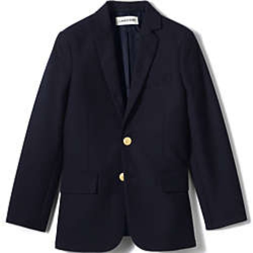 COPY - Lands End Boys School Uniform Hopsack Blazer, Black, Various Sizes, NWT